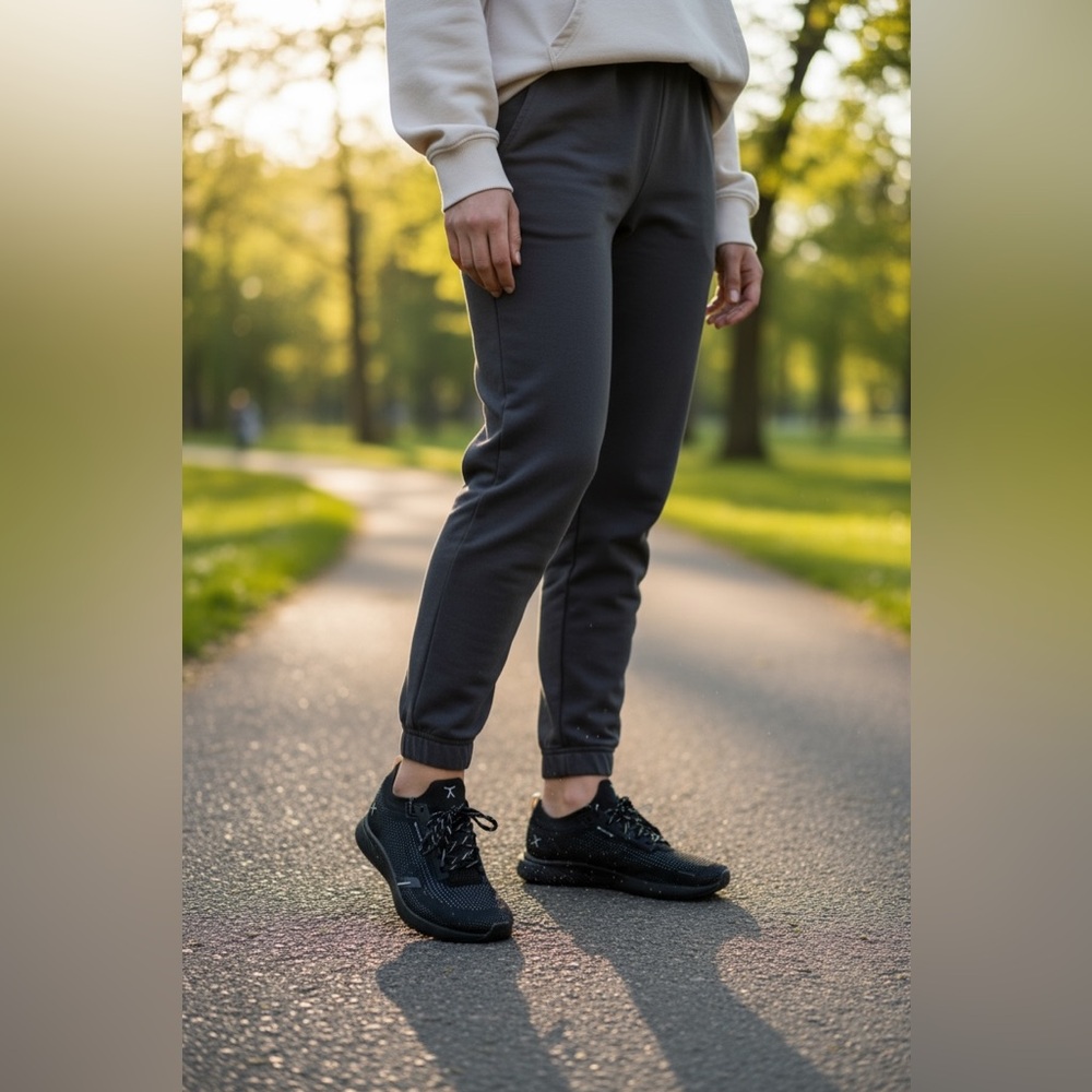 FLEX Black Athletic Men's Shoes